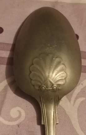 Lingura Veche din aur si argint 